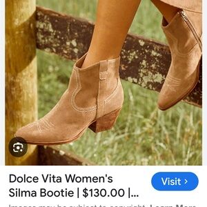 Dolce Vita Women's Suede Tan Booties